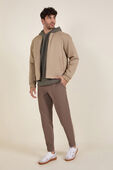 Insulated Cotton-Blend Bomber Jacket